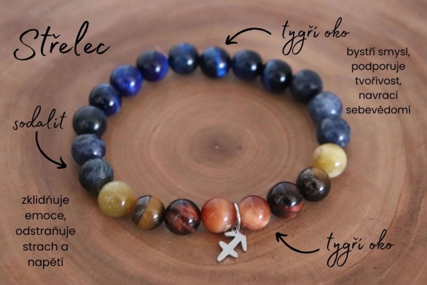 naramek s tygrim okem pro strelce